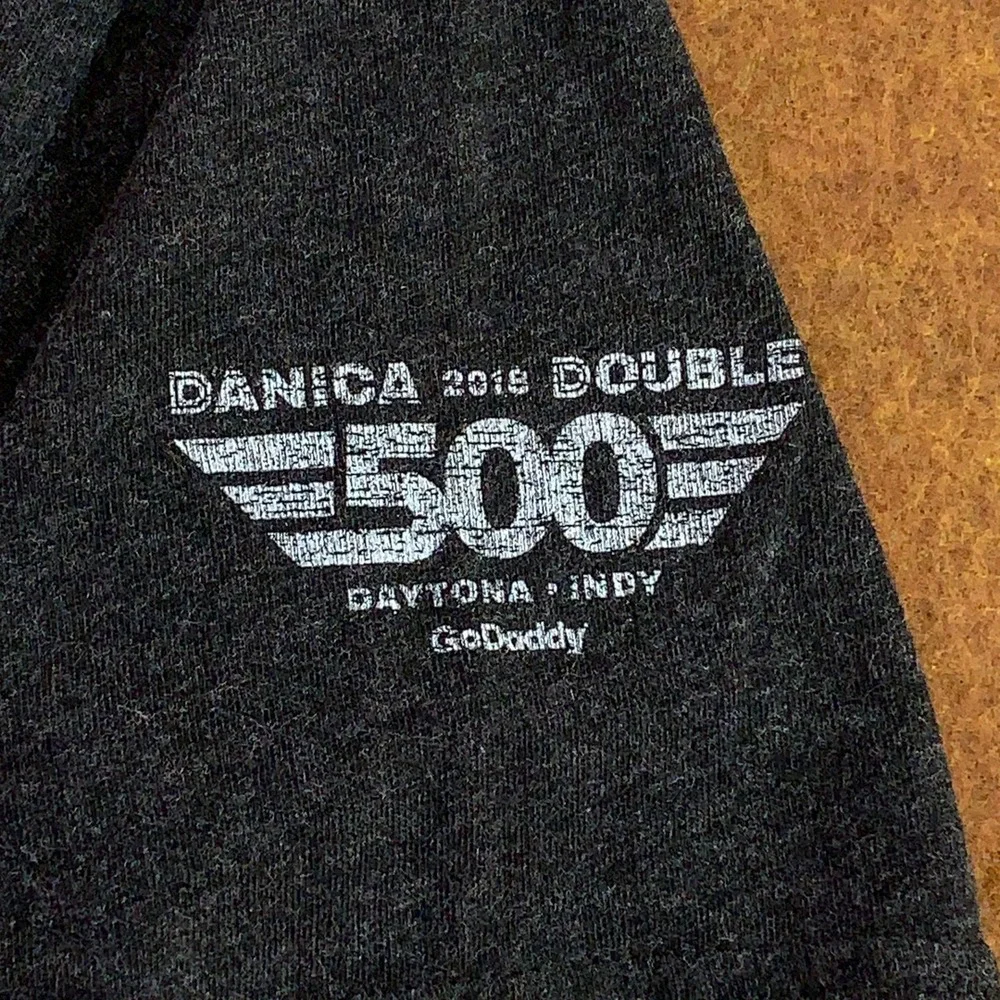 IndyCar Mens Large Gray Danica Patrick GoDaddy Racing Graphic T-Shirt